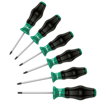 Wera Wera 1335/1350/1355/6 Kraftform Comfort Screwdriver Set 6 Piece SL/PH/PZ