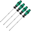 Wera Wera 335/350/355/4 Kraftform Plus LaserTip Long Screwdriver 200mm Set 4 Piece SL/PH/PZ