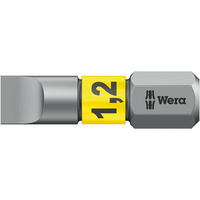 Wera Wera 800/1BTZ Metal BiTorsion Extra Tough Screwdriver Bit Slotted 1.2/6.5/25