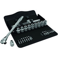 Wera Wera 8100 SC 8 28 piece Zyklop Metal-Switch Ratchet Socket Set 1/2" drive