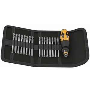 Wera Wera Kraftform Kompakt 17 Piece 60 ESD Screwdriver With Rapidaptor