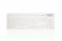 Accuratus 104V2 keyboard USB QWERTY UK English White