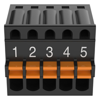 Axis TU6008 wire connector 5-PIN Black,  Orange