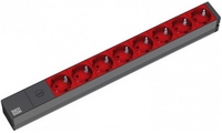 Bachmann 19&0&0 2m 8x Schuko H05VV-F 3G 1.00mm² power extensio