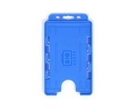 BioBadge Light Blue Dual Holders,  Portrait - Pack of 100