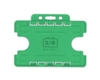 BioBadge Light Green Dual Holders Landscape - Pack of 100