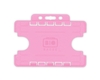 BioBadge Pink Dual-Sided Holders Landscape - Pack of 100