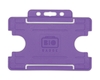BioBadge Purple Open Faced Holders Landscape - Pack of 100