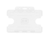 BioBadge White Dual-Sided Holders Landscape - Pack of 100