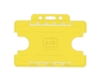 BioBadge Yellow Dual-Sided Holders Landscape - Pack of 100