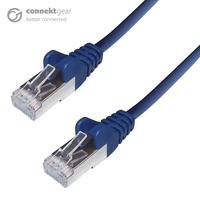 connektgear 5m RJ45 CAT6A SSTP Stranded Flush Moulded LS0H Network Cab