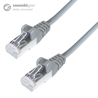 connektgear 5m RJ45 CAT6A SSTP Stranded Flush Moulded LS0H Network Cab