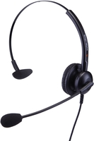 eartec 308 monaural easy-flex-boom wired headset (requires bottom cabl