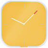 Esselte 90170019 - Quartz wall clock - Square - Yellow - Glass - Adult