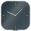Esselte 90170089 - Quartz wall clock - Square - Black - Glass - Adults