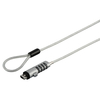 Hama 00054117 cable lock Silver,  Transparent 1.8 m