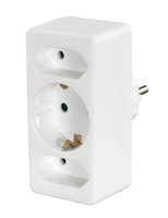 Hama 00108844 power plug adapter Type F Universal White