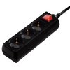 Hama 00121906 surge protector Black 3 AC outlet(s) 230 V 3 m