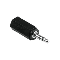 Hama 00122391 cable gender changer 2.5mm 3.5mm Black