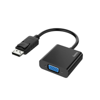 Hama 00200337 video cable adapter DisplayPort VGA (D-Sub) Black