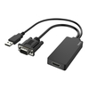 Hama 00200342 video cable adapter 0.15 m USB Type-A + VGA (D-Sub) HDMI
