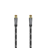Hama 00205072 coaxial cable 5 m Black,  Grey