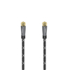Hama 00205077 coaxial cable 1.5 m F Black,  Grey