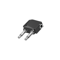 Hama 00205192 cable gender changer 2 x 3.5mm 3.5mm Black,  Silver
