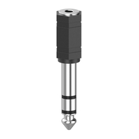 Hama 00205194 cable gender changer 3.5mm 6.3mm Black,  Silver