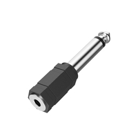 Hama 00205195 cable gender changer 3.5mm 6.3mm Black,  Silver