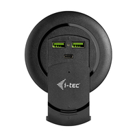 i-tec Built-in Desktop Fast Charger,  USB-C PD 3.0 + 3x USB 3.0 QC3.0, 