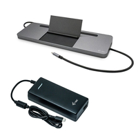i-tec Metal USB-C Ergonomic 4K 3x Display Docking Station with Power D