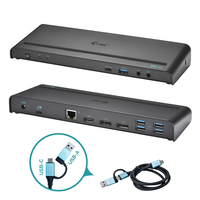 i-tec USB 3.0 / USB-C / Thunderbolt 3,  3x 4K Docking Station + Power D