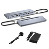 i-tec USB-C Metal Ergonomic 3x 4K Display Docking Station with Power D