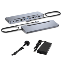 i-tec USB-C Metal Ergonomic 3x 4K Display Docking Station with Power D