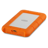LaCie Rugged USB-C external hard drive 4 TB Orange,  Silver