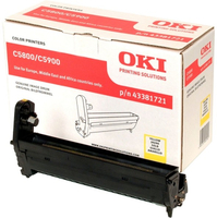 OKI 43381721 Drum kit yellow,  20K pages for OKI C 5800