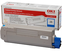 OKI 43865723 Toner cyan,  6K pages/5% for OKI C 5850