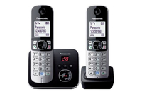 Panasonic KX-TG6822 DECT telephone Caller ID Black,  Silver
