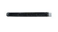 Synology RX418 disk array 32 TB Rack (1U) Black,  Grey