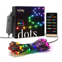 Twinkly Dots 200L RGB Schwarz 10M für Innen und Außen IP44