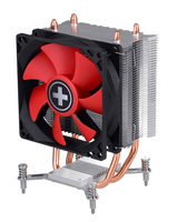 Xilence I402 Processor Cooler 9.2 cm Black,  Red,  Silver