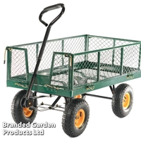 Cobra Hand Cart 10 Pneumatic Tyres Steel Mesh Body 300kg