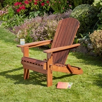Garden Life Acacia Hardwood Folding Adirondack Chair