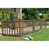 Plastic Garden Fence Panels (Pack of 4) - 1 pack of 4 Garden Fence Panels (Bronze)