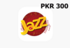 Jazz 300 PKR Mobile Top-up PK