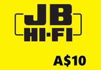 JB Hi-Fi A$10 Gift Card AU