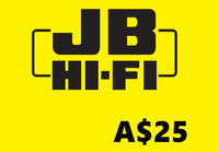 JB Hi-Fi A$25 Gift Card AU