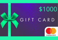 Mastercard Gift Card $1000 US