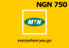 MTN 750 NGN Mobile Top-up NG